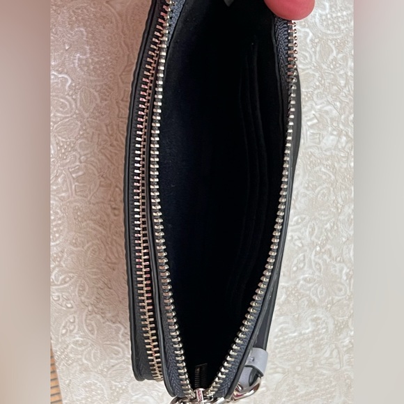 Coach Wristlet Wallet, dual zippers, Excellent Condition, Color - Gray - Picture 11 of 13